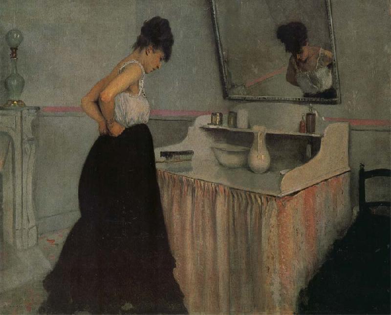 Gustave Caillebotte The fem in front of the toilet table China oil painting art